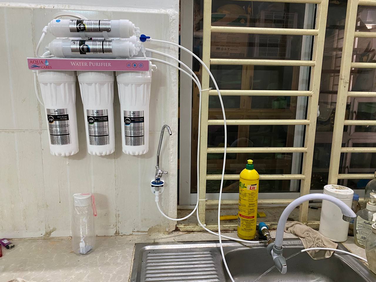 Water Purifier wall mounted installation