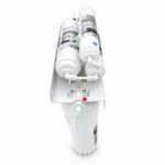 ម៉ាស៊ីនចម្រោះទឹក Aqua Cares UF-06 ចំនួន 6 ដំណាក់កាល បង្ហាញតំណភ្ជាប់ខាងចំហៀង និងជើងភ្ជាប់