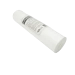 Angled view of the FLT-PP-10 polypropylene sediment filter cartridge