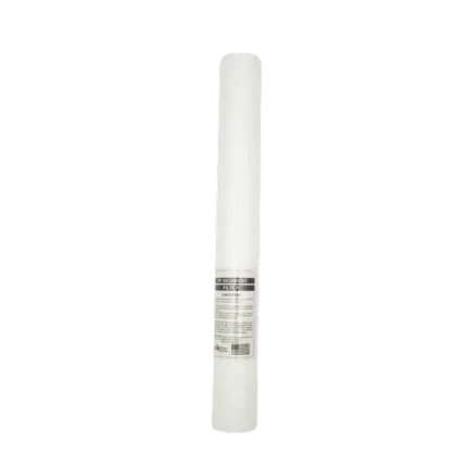 FLT-PP-20 white 20-inch polypropylene sediment cartridge in a front view