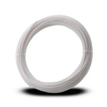 Full coil of white 6.5 mm PE water filter pipe